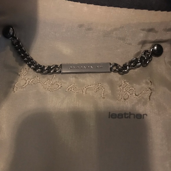 Barbara Bui NWOT quilted navy leather jacket 36 - Picture 6 of 8